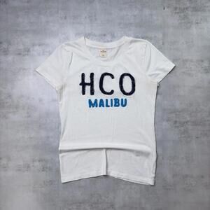 Y2K White Hollister Surf Grunge T-Shirt